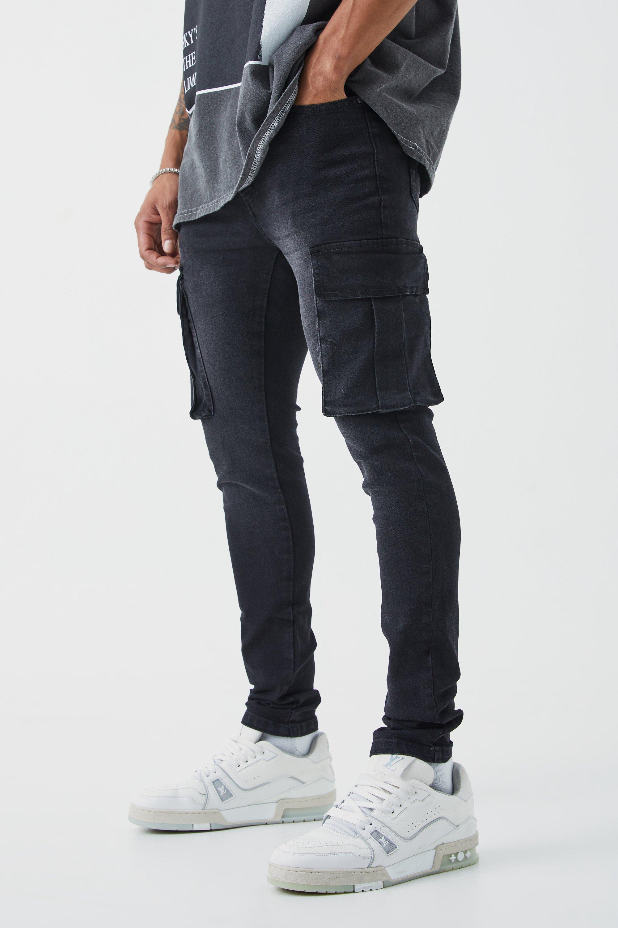 Mens super skinny deals cargo pants